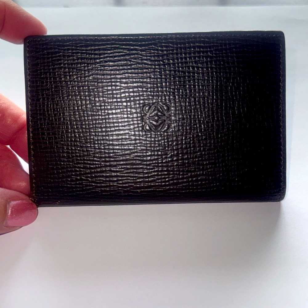 Loewe Anagram Leather Card Case
